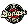 The Badass Garage Embossed Shaped Metal Wall Sign - 18.5" x 13.5"